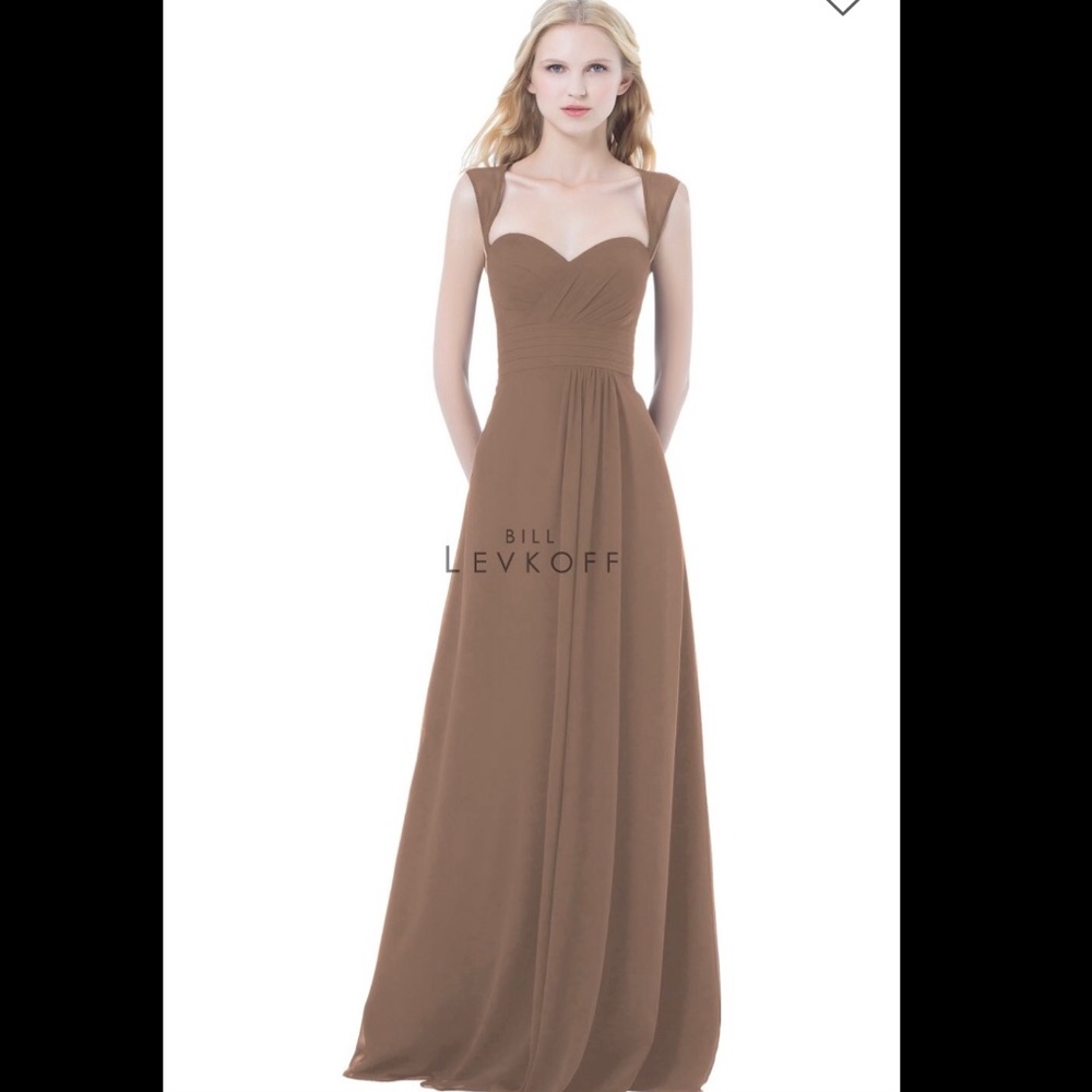 Bill Levkoff bridesmaid gown in Latte - Picture 1 of 2